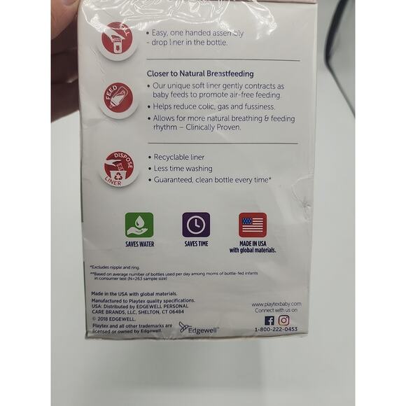 Playtex Nurser Drop in Liners Disposable Bottle 4oz 150 Ct. New Sealed Package - Picture 8 of 8